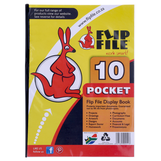Flip File A4 Display File 10 Pockets