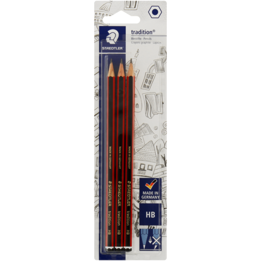 Staedtler Tradition HB Pencils 3 Pack