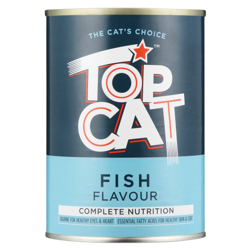 Top Cat Fish Flavoured Cat Food Can 425g