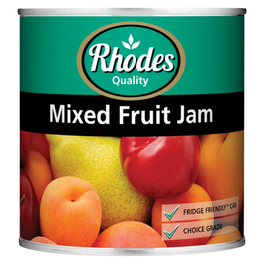 Rhodes Quality Mixed Fruit Jam Can 900g