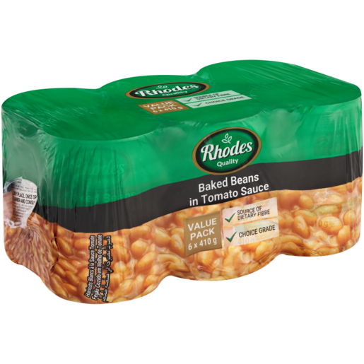 Rhodes Baked Beans In Tomato Sauce 6 x 410g