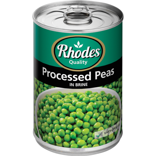 Rhodes Quality Processed Peas In Brine 410g