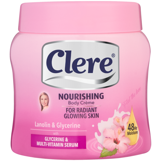 Clere Nourishing Lanolin & Glycerine Body Crème 300ml 