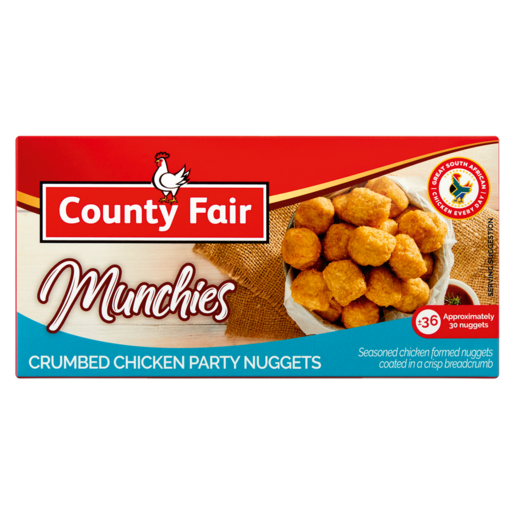 County Fair Munchies Frozen Crumbed Chicken Party Nuggets 400g