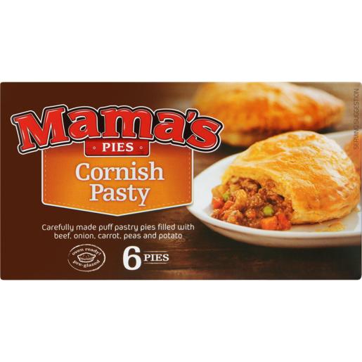 Mama's Pies Frozen Cornish Pasty Pies 6 Pack