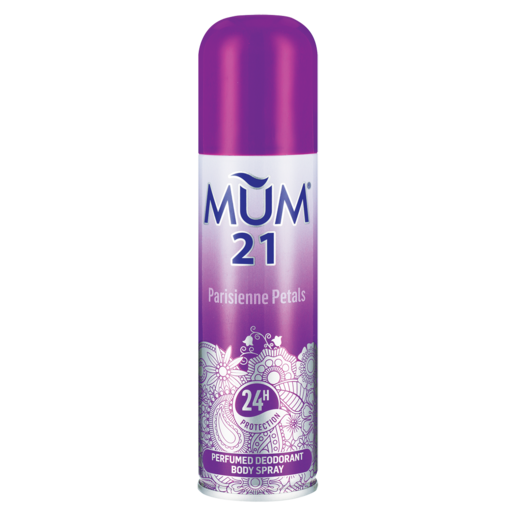 Mum 21 Ladies Parisienne Petals Body Spray Deodorant 120ml