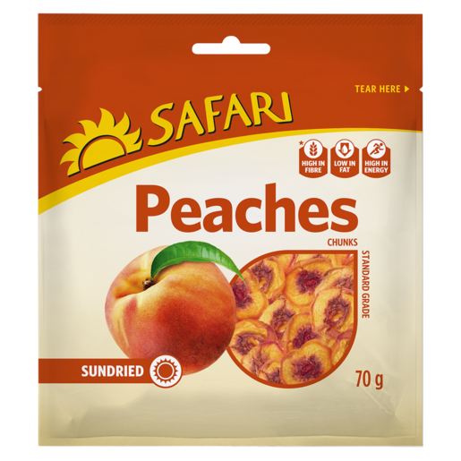 SAFARI Dried Peach Chunks 70g