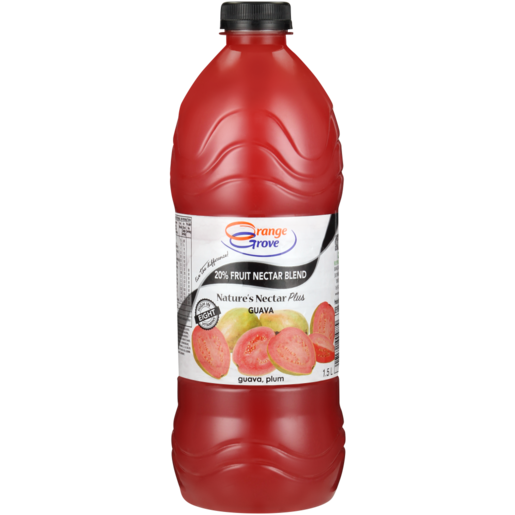 Orange Grove Nature's Nectar Plus Guava 20% Fruit Nectar Blend Bottle 1.5L