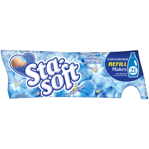 Sta-soft Spring Fresh Concentrated Fabric Softener Refill 500ml