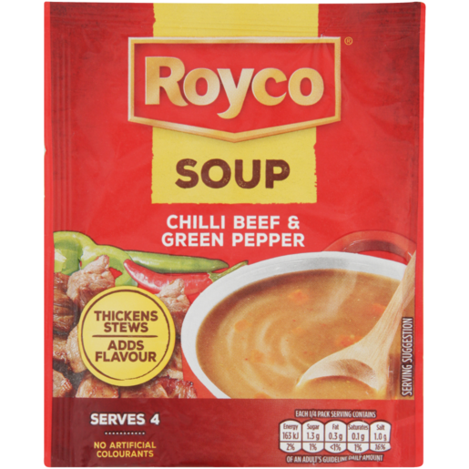 Royco Chilli Beef & Green Pepper Soup Packet 50g