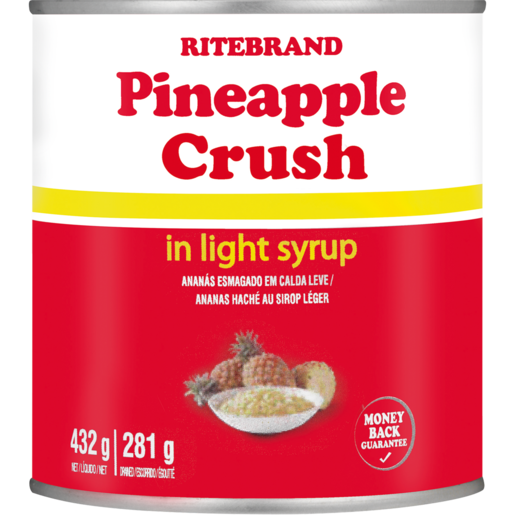 Ritebrand Pineapple Crush In Light Syrup Can 440g