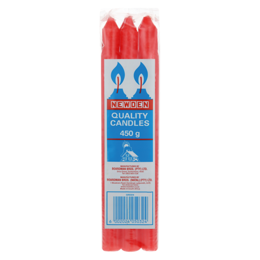 Newden Red Candles 450g