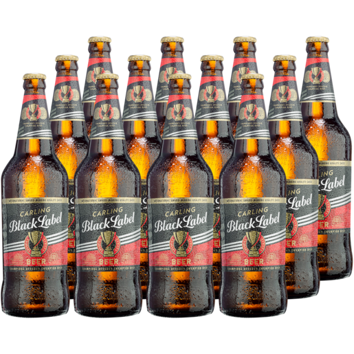 Carling Black Label Beer Bottles 12 x 750ml