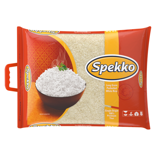Spekko Long Grain Parboiled White Rice 10kg