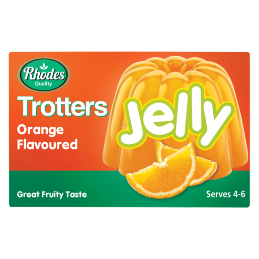 Rhodes Quality Trotters Orange Flavoured Instant Jelly 40g