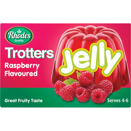 Rhodes Trotters Raspberry Flavoured Jelly 40g