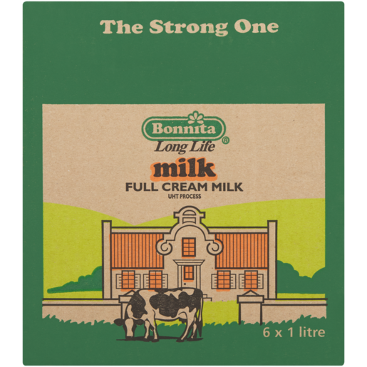 Bonnita Full Cream Milk 6 x 1L 