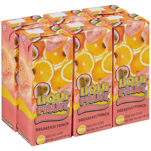 Liqui Fruit Breakfast Punch Fruit Juice Boxes 6 x 200ml