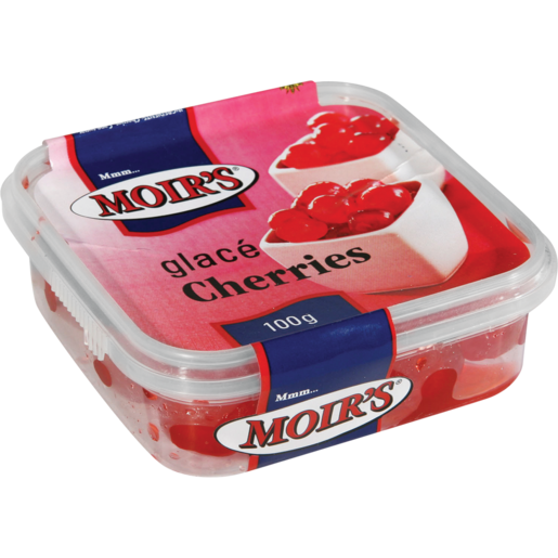 Moir's Red Glacé Red Cherries 100g