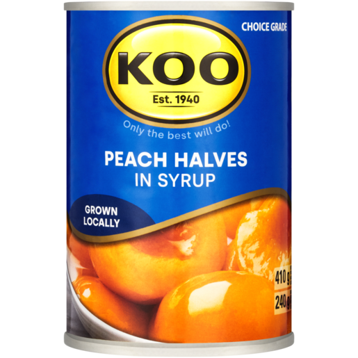 KOO Peach Halves In Syrup 410g