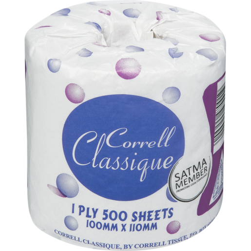 Correll Classique 1 Ply Toilet Roll