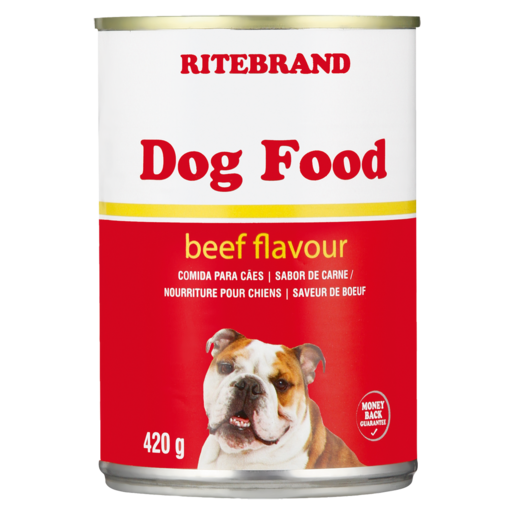 Ritebrand Beef Flavoured Dog Food Can 420g