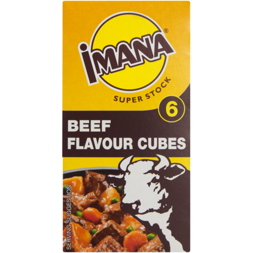 Imana Beef Flavoured Stock Cubes 6 Pack