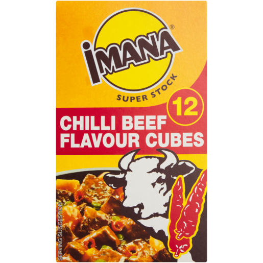 Imana Super Stock Chill Beef Flavoured Cubes 12 Pack