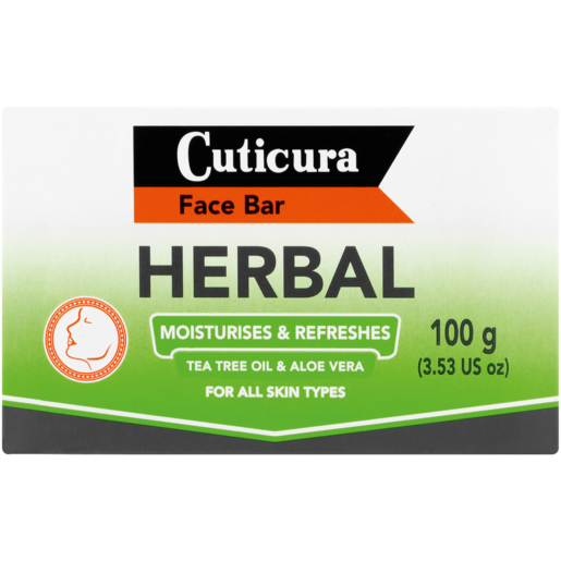 Cuticura Herbal Moisturises & Refreshes Face Bar 100g