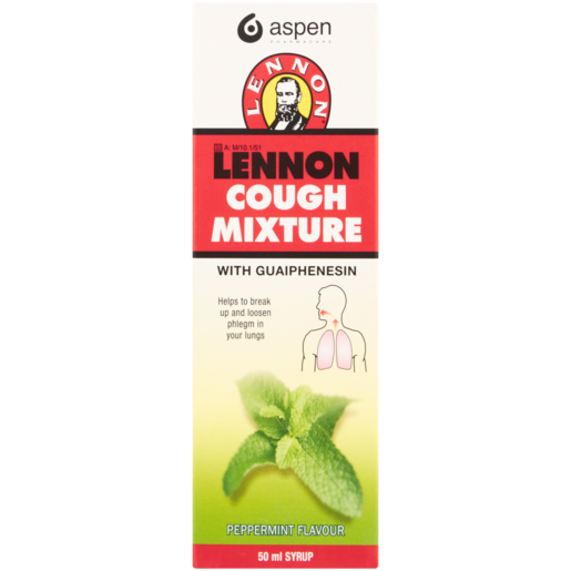 LENNON Peppermint Flavour Cough Mixture 50ml