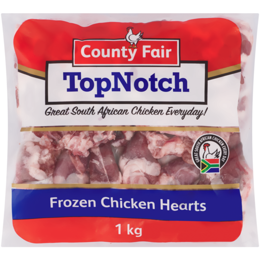 County Fair Top Notch Frozen Chicken Hearts 1kg