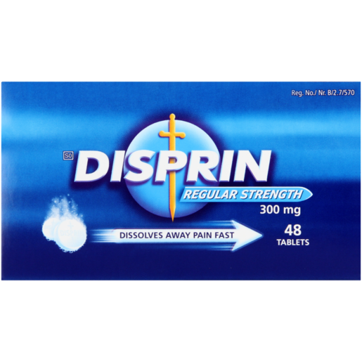 Disprin Regular Strength Effervescent Tablets 48 Pack