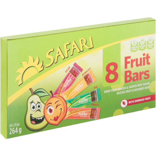 SAFARI Dried Funky Fruit Bars 8 x 33g