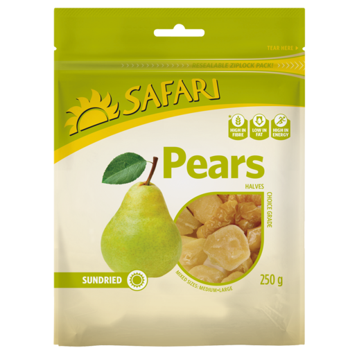 SAFARI Dried Pear Halves 250g