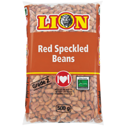 Lion Red Speckled Sugar Beans 500g, Dried Lentils, Beans, Grains & Pulses, Cooking Ingredients, Food Cupboard, Food