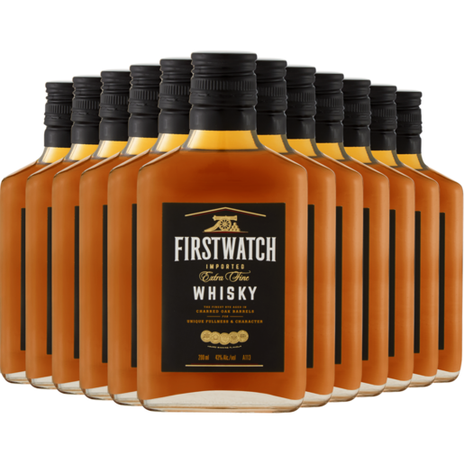 Firstwatch Imported Extra Fine Whisky Bottles 12 x 200ml