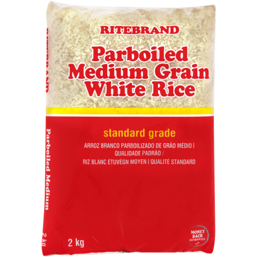 Ritebrand Medium Grain Parboiled White Rice 2kg