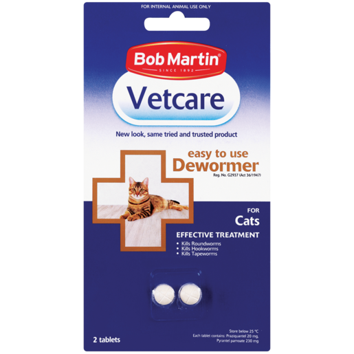 Bob Martin Vetcare Cats Dewormer 2 Pack