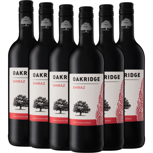 Oakridge Shiraz Red Wine Bottles 6 x 750ml