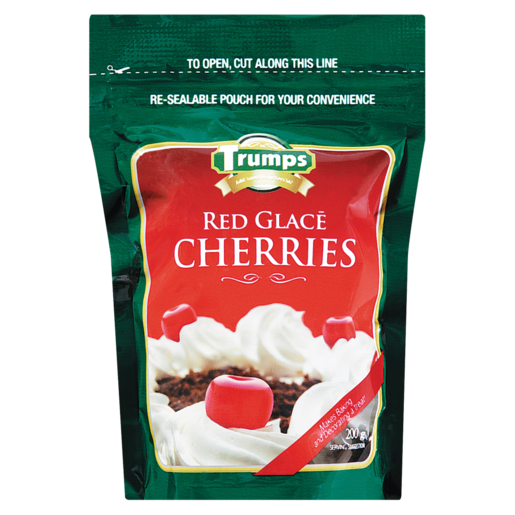 Trumps Red Glace Cherries 200g