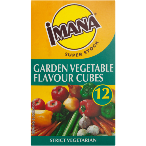 Imana Super Stock Garden Vegetable Flavoured Cubes 12 Pack
