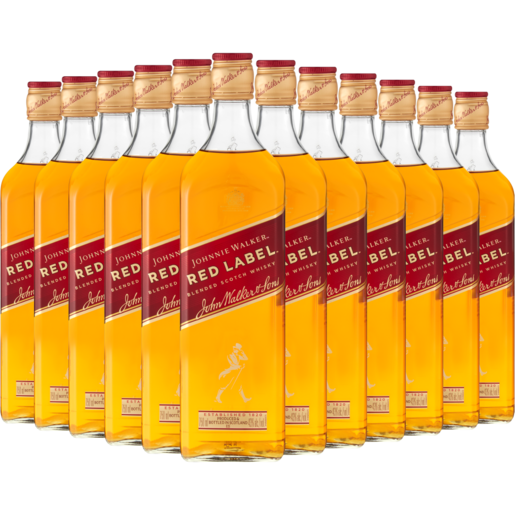 Johnnie Walker Red Label Blended Scotch Whisky Bottles 12 x 750ml