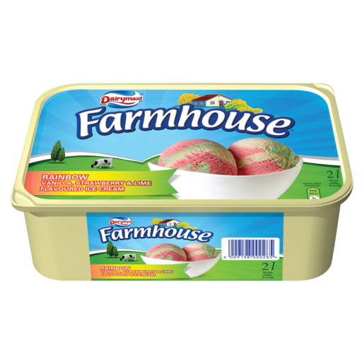Dairymaid Farmhouse Rainbow Ice Cream Tub 2L