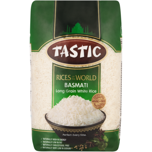 Tastic Rices of the World Long Grain White Basmati Rice 1kg