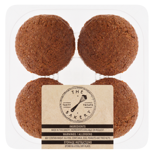 The Bakery Bran Muffins 4 Pack