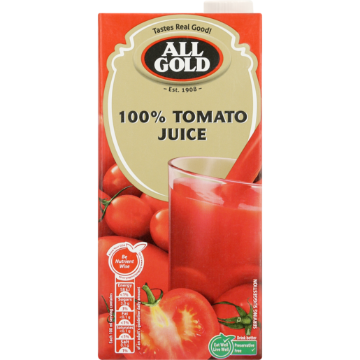 ALL GOLD 100% Tomato Juice Box 1L