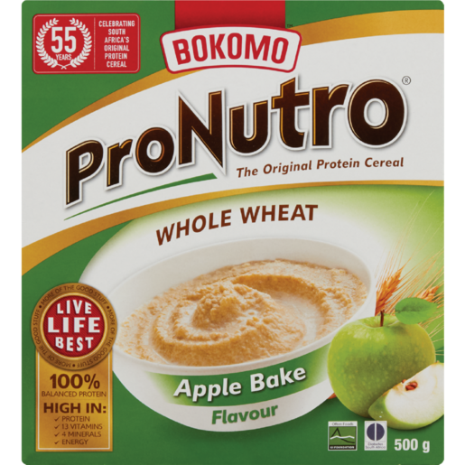 ProNutro Whole Wheat Apple Bake Flavour Cereal 500g