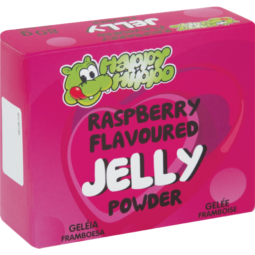 Happy Hippo Raspberry Flavoured Jelly Powder 80g