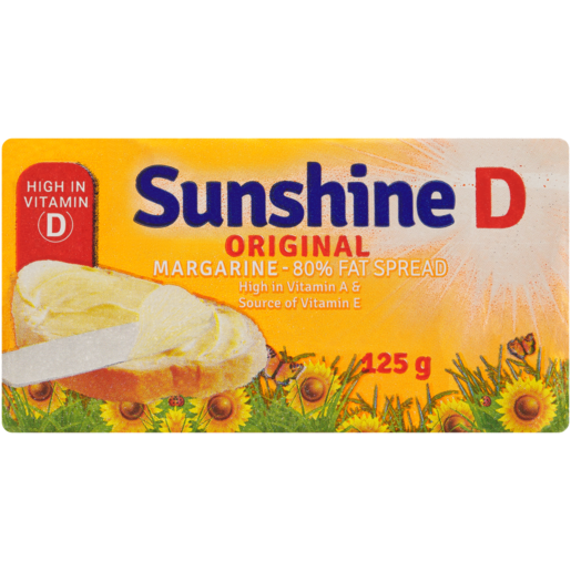 Sunshine D Original Margarine Brick 125g