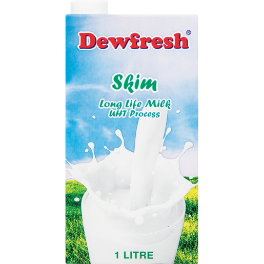 Dewfresh UHT Long Life Skimmed Milk 1L